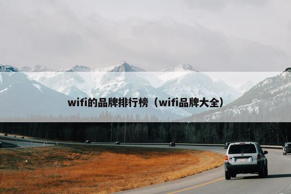 wifi的品牌排行榜（wifi品牌大全）