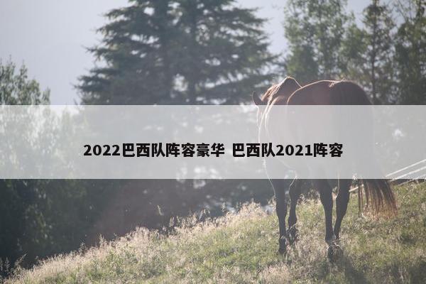 2022巴西队阵容豪华 巴西队2021阵容