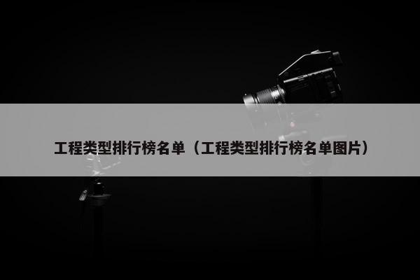 工程类型排行榜名单（工程类型排行榜名单图片）