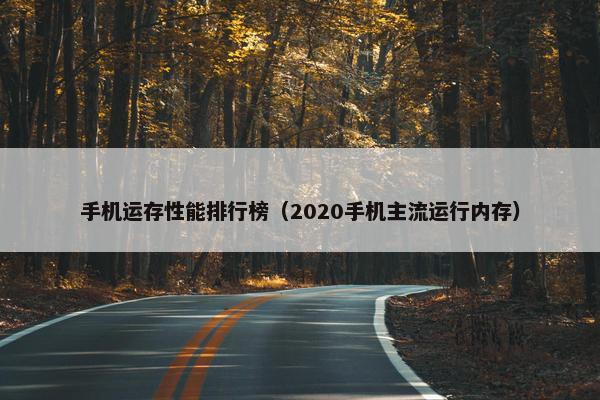 手机运存性能排行榜（2020手机主流运行内存）