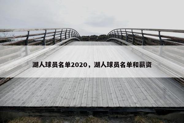 湖人球员名单2020，湖人球员名单和薪资