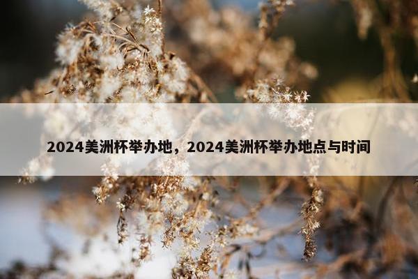 2024美洲杯举办地，2024美洲杯举办地点与时间