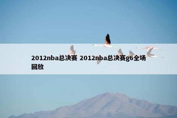 2012nba总决赛 2012nba总决赛g6全场回放