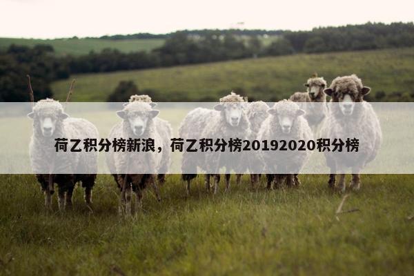 荷乙积分榜新浪，荷乙积分榜20192020积分榜