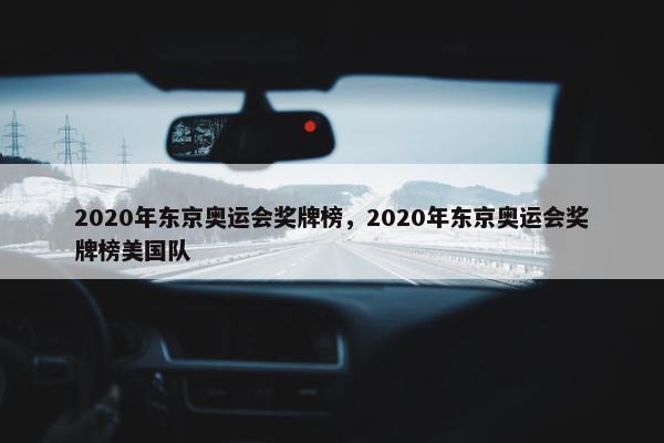 2020年东京奥运会奖牌榜，2020年东京奥运会奖牌榜美国队