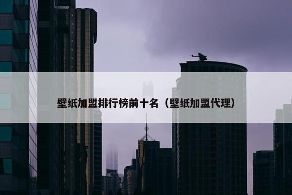 壁纸加盟排行榜前十名（壁纸加盟代理）