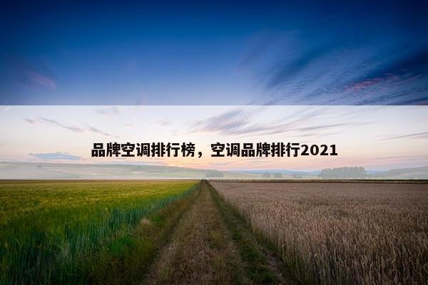 品牌空调排行榜，空调品牌排行2021