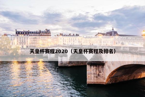 天皇杯赛程2020（天皇杯赛程及排名）