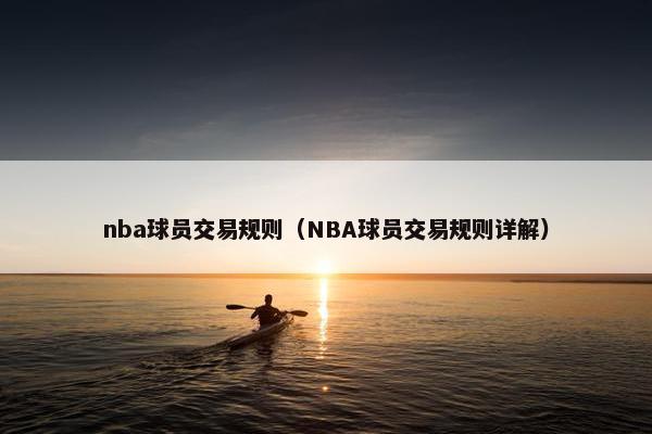 nba球员交易规则（NBA球员交易规则详解）