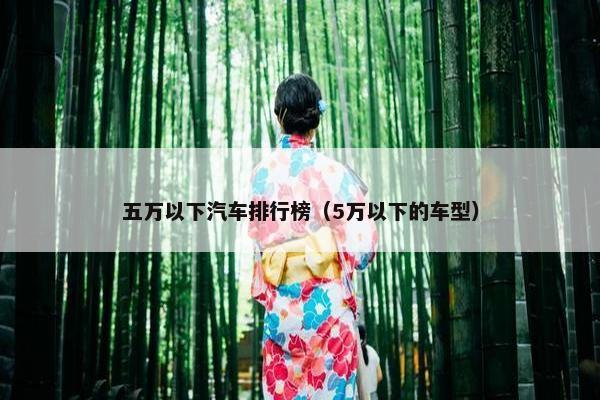 五万以下汽车排行榜（5万以下的车型）