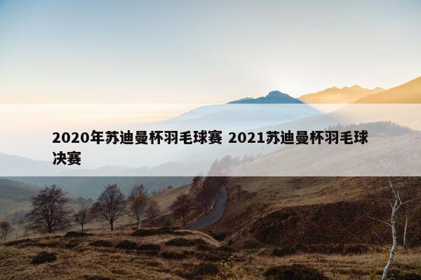 2020年苏迪曼杯羽毛球赛 2021苏迪曼杯羽毛球决赛