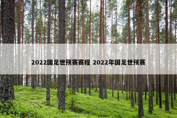 2022国足世预赛赛程 2022年国足世预赛