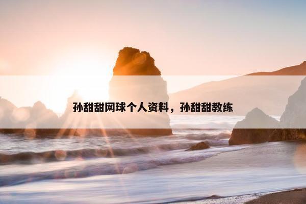 孙甜甜网球个人资料，孙甜甜教练