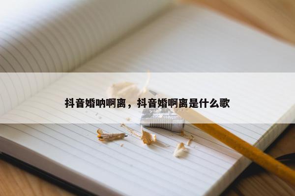 抖音婚呐啊离，抖音婚啊离是什么歌