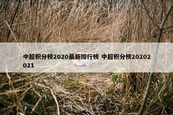 中超积分榜2020最新排行榜 中超积分榜20202021