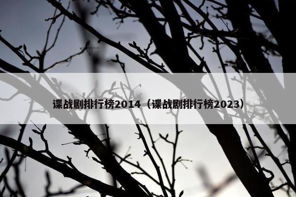 谍战剧排行榜2014（谍战剧排行榜2023）