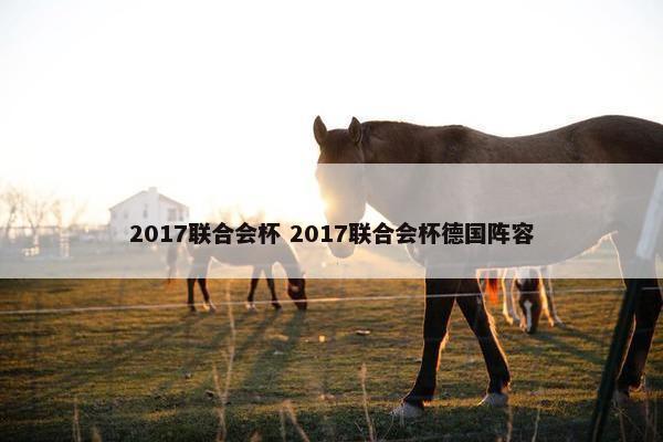 2017联合会杯 2017联合会杯德国阵容