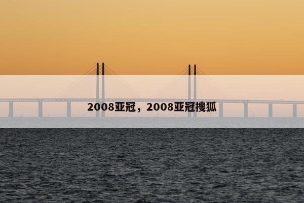 2008亚冠，2008亚冠搜狐