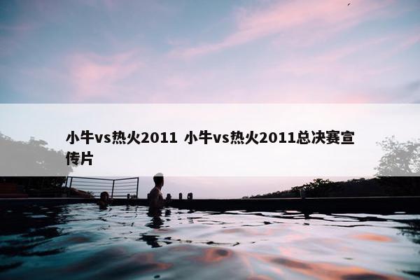 小牛vs热火2011 小牛vs热火2011总决赛宣传片