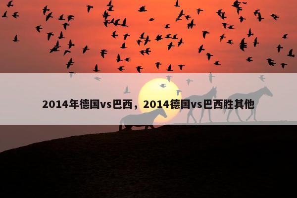 2014年德国vs巴西，2014德国vs巴西胜其他