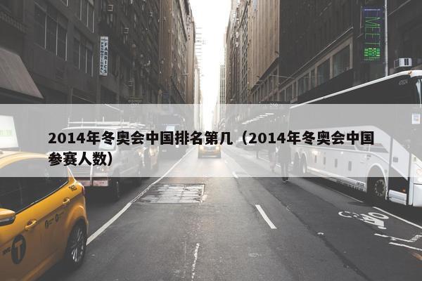 2014年冬奥会中国排名第几（2014年冬奥会中国参赛人数）