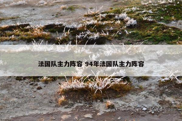 法国队主力阵容 94年法国队主力阵容