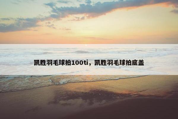 凯胜羽毛球拍100ti，凯胜羽毛球拍底盖