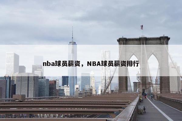 nba球员薪资，NBA球员薪资排行