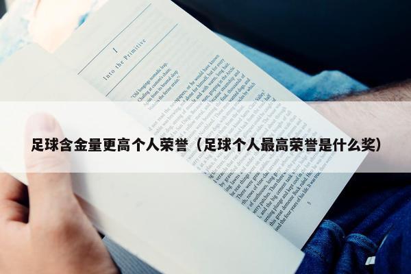 足球含金量更高个人荣誉（足球个人最高荣誉是什么奖）