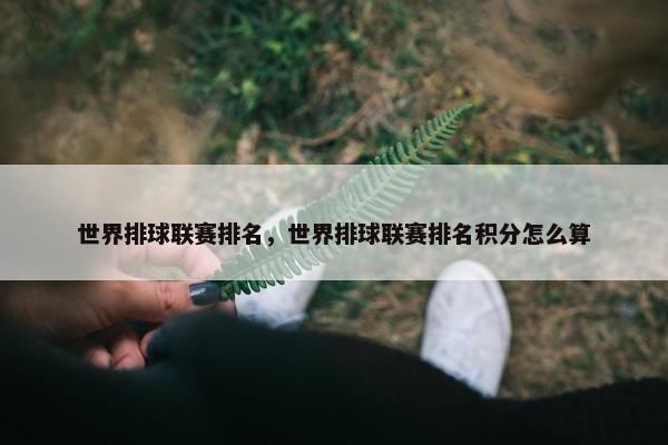 世界排球联赛排名，世界排球联赛排名积分怎么算