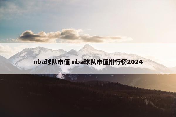 nba球队市值 nba球队市值排行榜2024