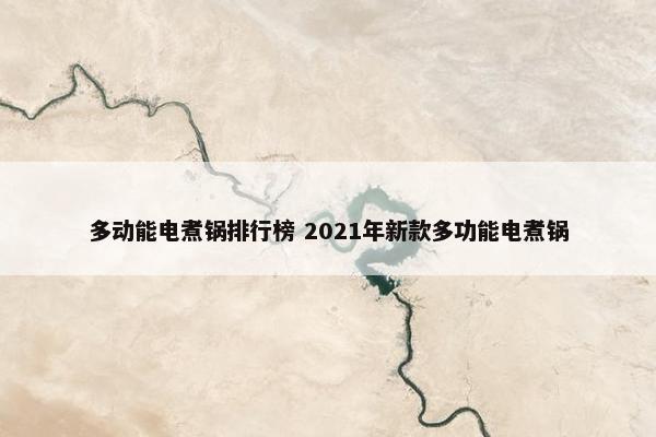 多动能电煮锅排行榜 2021年新款多功能电煮锅