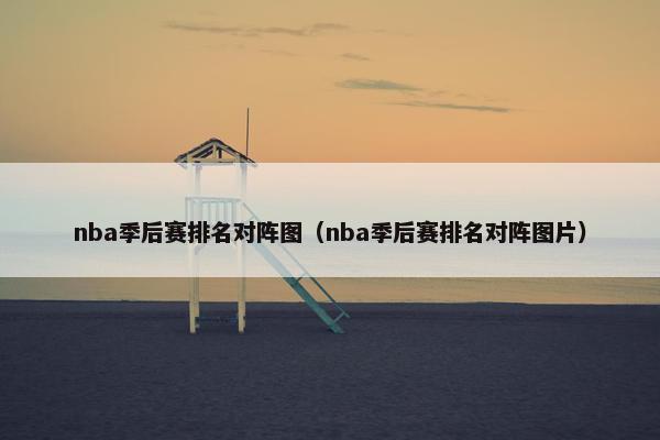 nba季后赛排名对阵图（nba季后赛排名对阵图片）