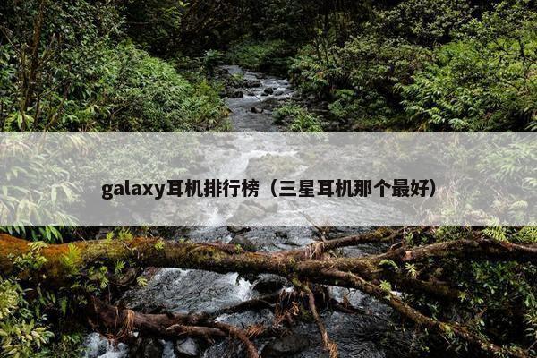 galaxy耳机排行榜（三星耳机那个最好）