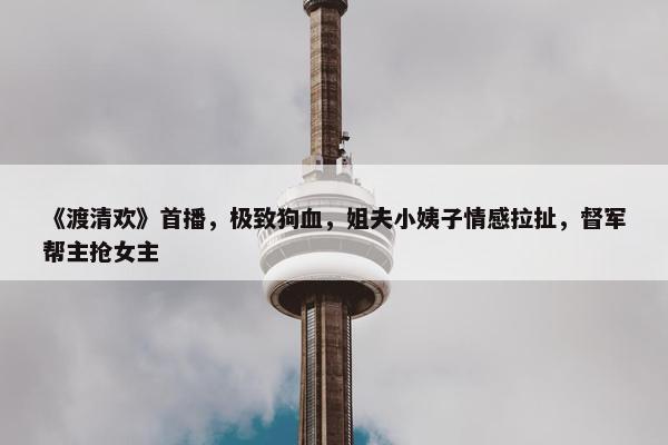 《渡清欢》首播，极致狗血，姐夫小姨子情感拉扯，督军帮主抢女主