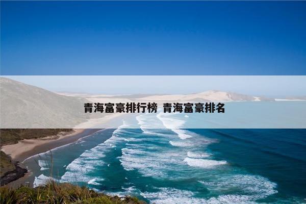 青海富豪排行榜 青海富豪排名