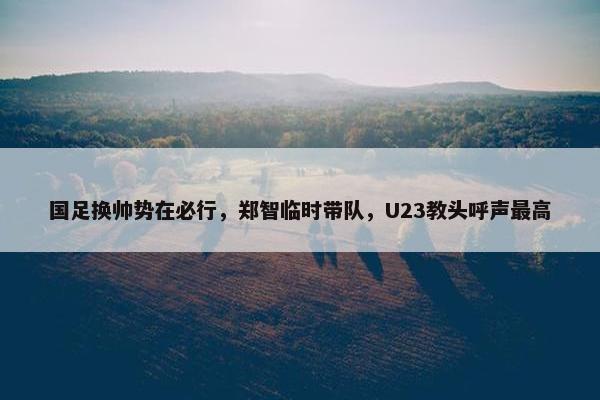 国足换帅势在必行，郑智临时带队，U23教头呼声最高