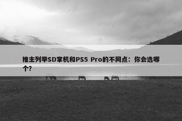 推主列举SD掌机和PS5 Pro的不同点：你会选哪个？