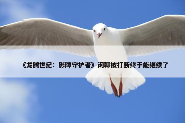 《龙腾世纪：影障守护者》闲聊被打断终于能继续了