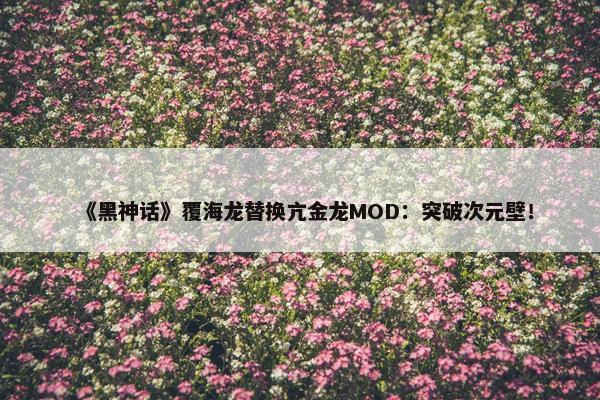 《黑神话》覆海龙替换亢金龙MOD：突破次元壁！