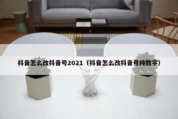 抖音怎么改抖音号2021（抖音怎么改抖音号纯数字）