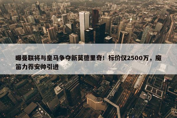 曝曼联将与皇马争夺新莫德里奇！标价仅2500万，魔笛力荐安帅引进