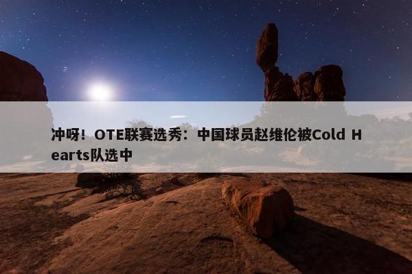 冲呀！OTE联赛选秀：中国球员赵维伦被Cold Hearts队选中