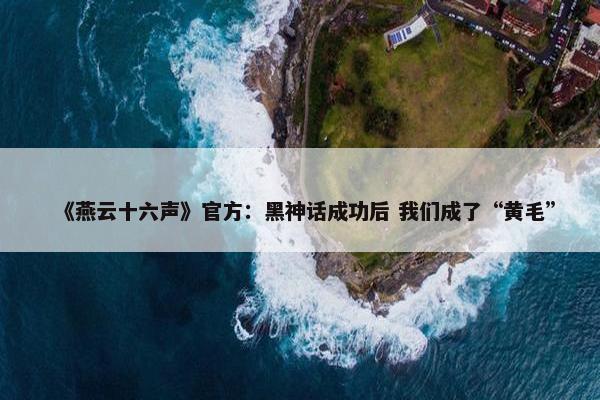 《燕云十六声》官方：黑神话成功后 我们成了“黄毛”