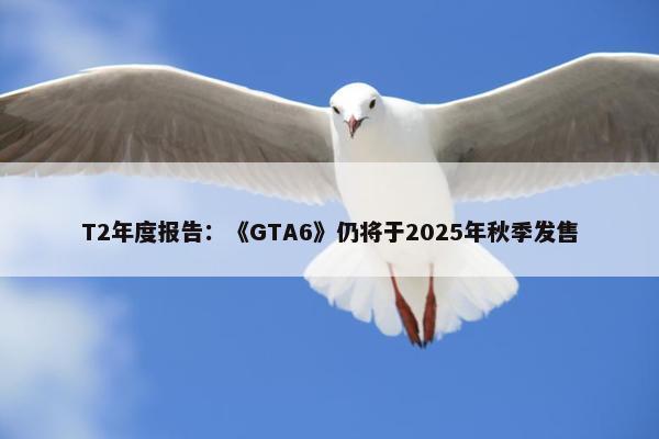 T2年度报告：《GTA6》仍将于2025年秋季发售