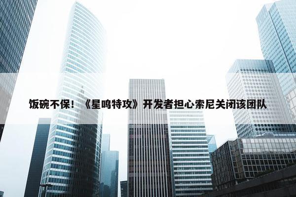 饭碗不保！《星鸣特攻》开发者担心索尼关闭该团队