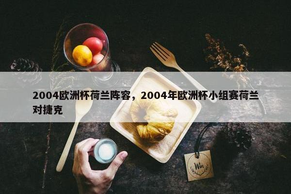 2004欧洲杯荷兰阵容，2004年欧洲杯小组赛荷兰对捷克