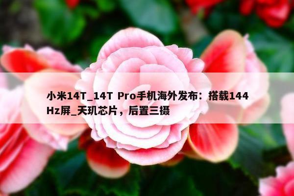 小米14T_14T Pro手机海外发布：搭载144Hz屏_天玑芯片，后置三摄