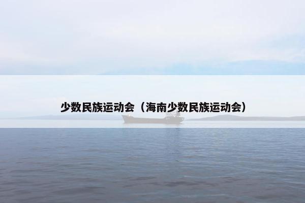 少数民族运动会（海南少数民族运动会）