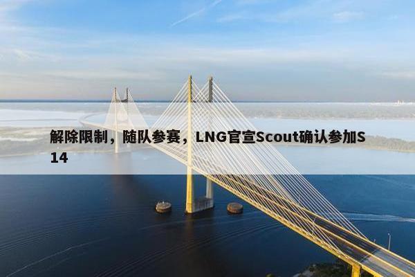 解除限制，随队参赛，LNG官宣Scout确认参加S14